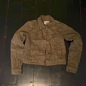 XS- Army green We The Free denim Jacket